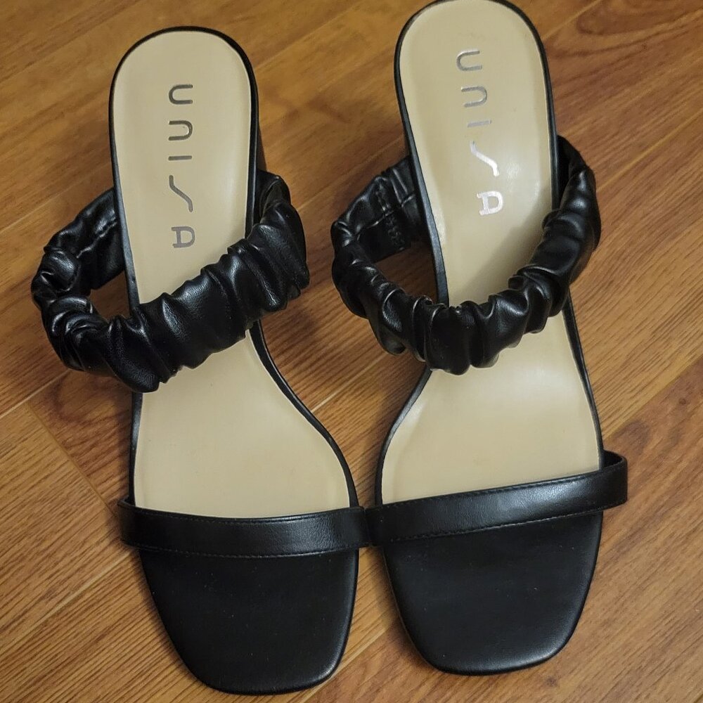 Unisa Black 3-inch block heel